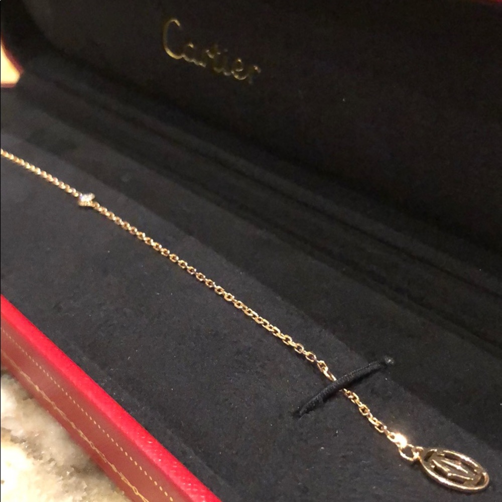 Cartier pink gold diamond bracelet - Picture 3 of 3